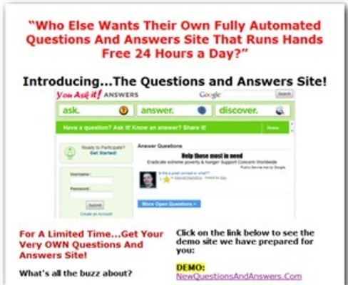 Product picture Turnkey Questions And Answers Site MRR