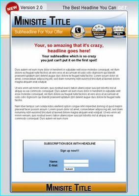 Product picture Eight Brand New Mini Site Templates With MRR