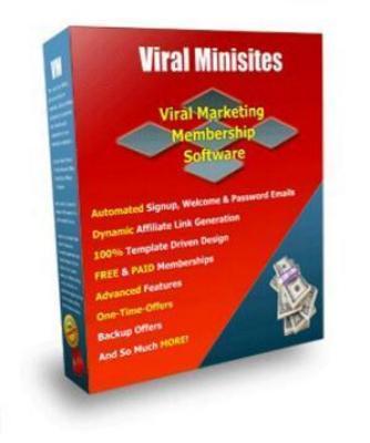 Product picture Membership Software - Viral Minisites