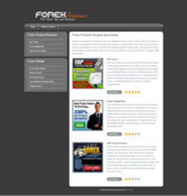 Product picture Forex Review Site with Resale Rights