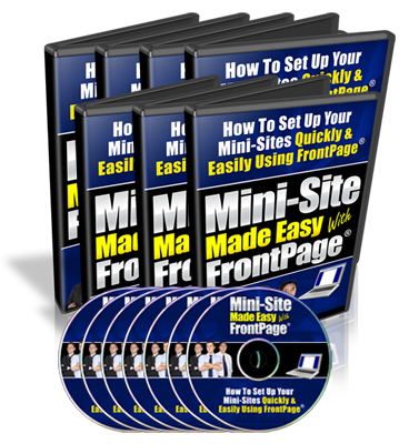 Product picture Front Page Mini Site with Master Resale Rights